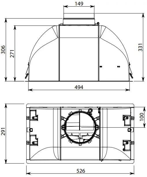 Встраиваемая вытяжка Falmec BUILT-IN 50 фото 2