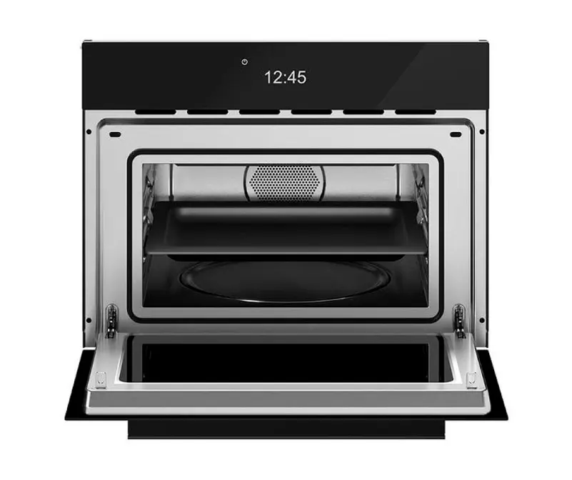 Компактный дух.шкаф с СВЧ Bertazzoni FMOD4077MTB1 Чёрное стекло фото 2 Компактный дух.шкаф с СВЧ Bertazzoni FMOD4077MTB1 Чёрное стекло фото 2