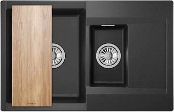 Мойка GRANULA Estetica 7808, ЧЁРНЫЙ