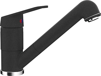 Смеситель SCHOCK Cosmo-D, Cristalite, выдвижной излив оникс