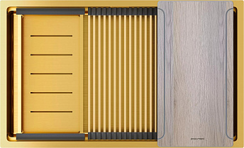 Мойка Paulmark NEXT-MULTI SINK 74 UNI PM787445-BG брашированное золото