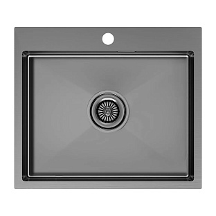 Мойка Paulmark KRONER 59 PM215951-GM вороненая нерж.сталь