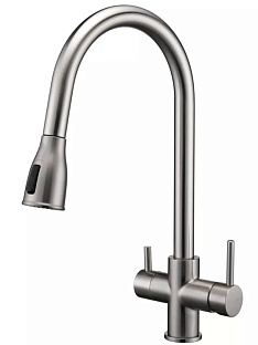 Смеситель Paulmark LANGE La214212-BS брашированная сталь