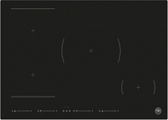 Индукционная стеклокерамич. панель  Bertazzoni P784I1M30NV Чёрное стекло