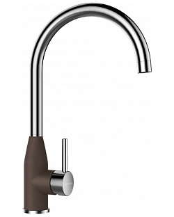 Смеситель Schock Kavus, Cristalite сталь/мокка