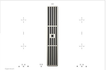 Индукционная стеклокерамич. панель Kuppersbusch KMI 8500.0 WR Stainless Steel