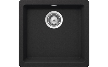 Мойка SCHOCK  Quadro 50 Cristalite 450x430 (подстольный монтаж) оникс