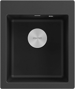 Мойка Paulmark KANTE 40 PM104249-BL черный гранит