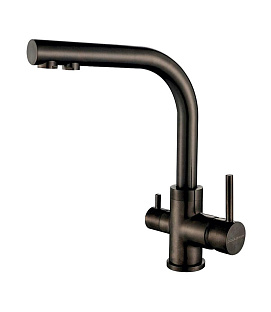 Смеситель Paulmark ESSEN Es213011-GM вороненая сталь