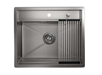 Мойка GRANULA Kitchen Space 6051, СТАЛЬ САТИН