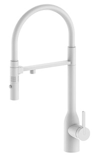 Смеситель Paulmark MAGNETO ONE Ma213188-WH белый матовый