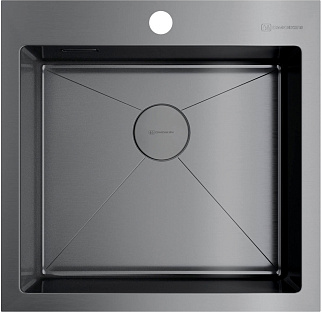 Мойка Omoikiri Akisame 51-GM нерж.сталь/вороненая сталь (4973440)