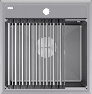 Мойка Paulmark STEPIA 50 PM115051-GRM серый металлик