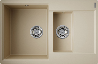 Мойка Daisen 78-2T-CH Tetogranit/шампань(арт.4993531)