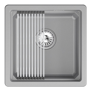 Мойка GRANULA Kitchen Space 4501iU, АЛЮМИНИУМ