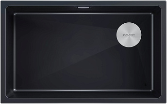 Мойка Paulmark LUMI 74UNI-SKEW LU74SK-BLM черный