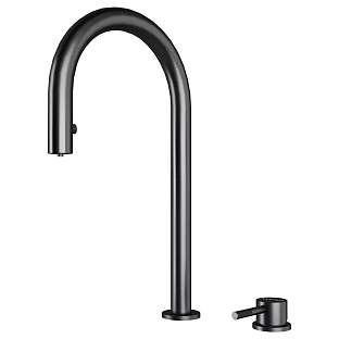 Смеситель Paulmark ESTETICA Es218006-GM вороненая сталь