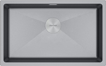 Мойка Paulmark LUMI 74UNI LU74-GRM серый металлик