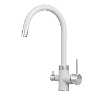 Смеситель GRANULA 5169, АРКТИК (БЕЛЫЙ)