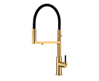 Смеситель Paulmark TORNADO To213402-BG брашированное золото