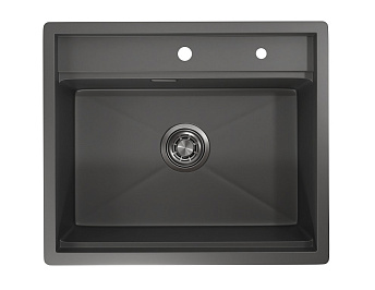 Мойка GRANULA Kitchen Space 6051, ГРАФИТ МАТОВЫЙ