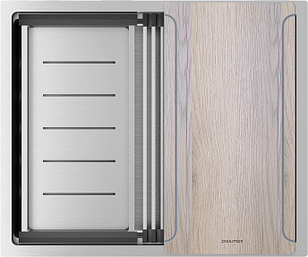 Мойка Paulmark NEXT-MULTI SINK 54 UNI PM785445-BS брашированная нерж.сталь