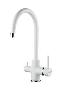 Смеситель Paulmark ESSEN Es213211-WH белый матовый