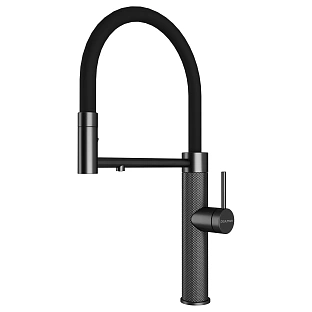 Смеситель Paulmark GANYMEDE DIAMOND Gd613199-GM вороненая сталь