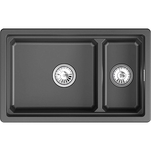 Мойка GRANULA Kitchen Space 7304iU, ШВАРЦ