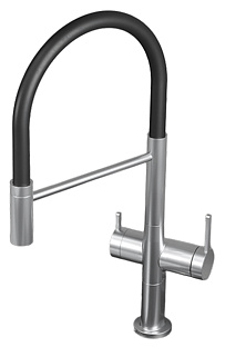 Смеситель GRANULA Kitchen Space 8277, НЕРЖ