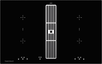 Индукционная стеклокерамич. панель Kuppersbusch KMI 8500.0 SR Silver Chrome