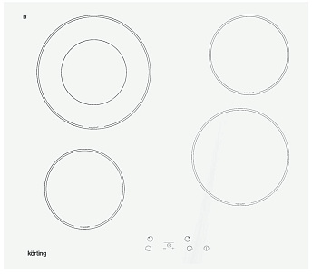 Варочная панель Korting HK 62001 BW