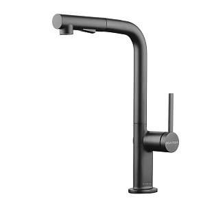 Смеситель Paulmark NEO Ne214419-GM вороненая сталь