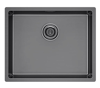 Мойка Paulmark LASSAN 54 UNI LA54-GM вороненая нерж.сталь
