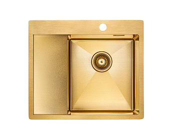 Мойка Paulmark KRONER 59F PM225951-BGR брашированное золото