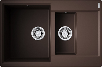 Мойка Daisen 78-2T-DC Tetogranit/темный шоколад(арт.4993534)