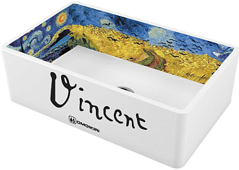 Кухонная мойка OMOIKIRI Mikura 76-Vangogh Natceramic/white (арт.4993024) Кухонная мойка OMOIKIRI Mikura 76-Vangogh Natceramic/white (арт.4993024)