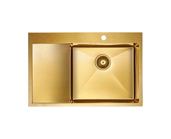 Мойка Paulmark KRONER 78F PM217851-BGR брашированное золото