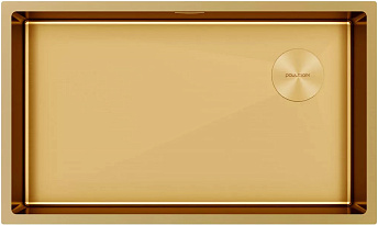 Мойка Paulmark NEXT-SKEW 74 UNI PM887444-BG брашированное золото