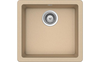 Мойка SCHOCK  Quadro 50 (N-100S) Cristalite 450x430 (подстольный монтаж) лунный камень