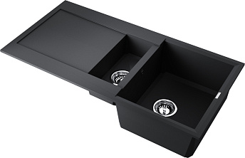 Кухонная мойка OMOIKIRI Sakaime 100-2-BL Tetogranit/черный
