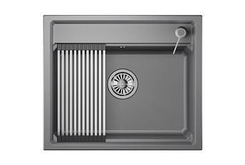 Мойка GRANULA Kitchen Space 6003, АЛЮМИНИУМ