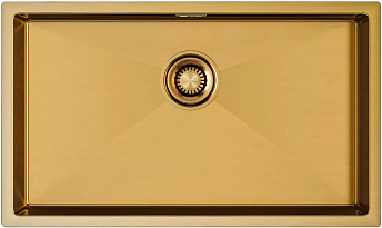 Мойка Paulmark ALLER 74 UNI PM807444-BG брашированное золото