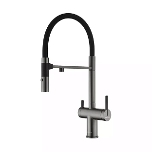 Смеситель Paulmark GRAVITY Gr213888-GM вороненая сталь