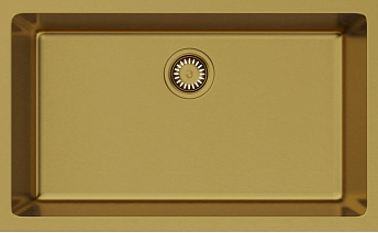 Кухонная мойка OMOIKIRI Okinoshima 76-U/I-G Glossy Natceramic/золото (арт. 4993041)