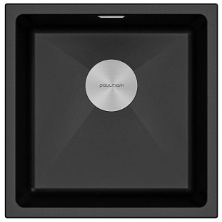Мойка Paulmark LUMI 45UNI LU45-BL черный гранит