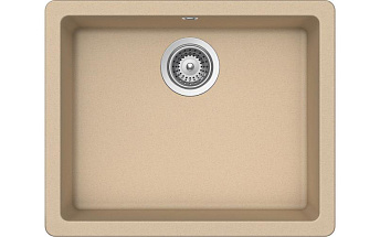 Мойка SCHOCK  Quadro 60 (N-100) Cristalite 550x430 (подстольный монтаж) лунный камень