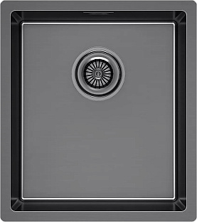 Мойка Paulmark YUNI 39 UNI YU39-GM вороненая нерж.сталь
