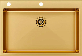 Мойка Paulmark KRONER-EDGE 75 PM777551-BG брашированное золото