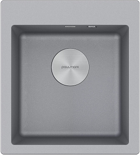 Мойка Paulmark KANTE 45 PM104651-GRM серый металлик